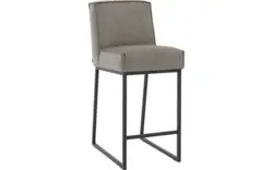 Goossens excellent barkruk tom grijs micro leer - 8215142-01