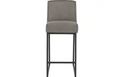 Goossens excellent barkruk tom grijs micro leer - 8215142-01