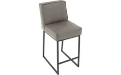 Goossens excellent barkruk tom grijs micro leer - 8215142-01