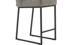 Goossens excellent barkruk tom grijs micro leer - 8215142-01