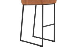 Goossens excellent barkruk tom bruin leer - 8215144-01