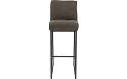 Goossens excellent barkruk tom grijs leer - 8215145-01