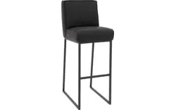 Goossens excellent barkruk tom zwart leer - 8215147-01