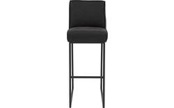 Goossens excellent barkruk tom zwart leer - 8215147-01