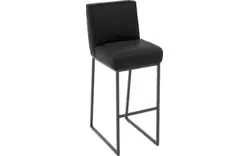 Goossens excellent barkruk tom zwart leer - 8215147-01