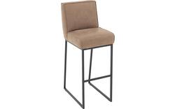 Goossens excellent barkruk tom bruin leer - 8215149-01