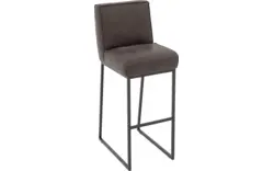 Goossens excellent barkruk tom bruin leer - 8215151-01