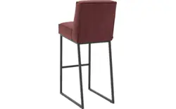 Goossens excellent barkruk tom rood micro leer - 8215154-01