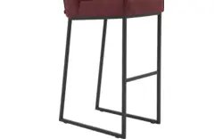 Goossens excellent barkruk tom rood micro leer - 8215154-01