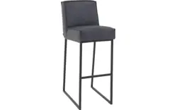 Goossens excellent barkruk tom blauw micro leer - 8215155-01