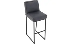 Goossens excellent barkruk tom blauw micro leer - 8215155-01