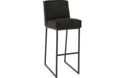 Goossens excellent barkruk tom grijs micro leer - 8215156-01