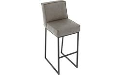 Goossens excellent barkruk tom grijs micro leer - 8215157-01