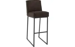 Goossens excellent barkruk tom bruin micro leer - 8215160-01