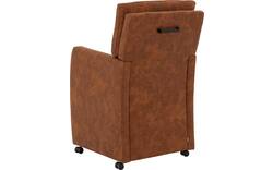 Goossens eetkamerstoel leen bruin microvezel - 8215365-04