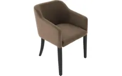 Goossens eetkamerstoel peda bruin stof - 8215388-01
