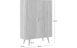 Goossens opbergkast bjarte wit eiken - 8203326-01