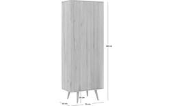 Goossens opbergkast bjarte wit eiken - 8203361-01
