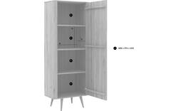 Goossens opbergkast bjarte wit eiken - 8203361-01