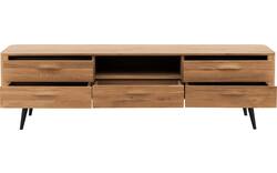 Goossens tv meubel bjarte blank eiken - 8215728-01