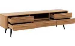 Goossens tv meubel bjarte blank eiken - 8215728-01
