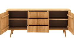 Goossens dressoir seppe blank eiken - 8215869-01