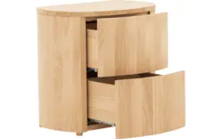 Goossens excellent nachtkastje donna blank eiken - 8217845-02