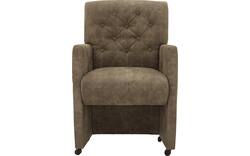 Goossens eetkamerstoel oliver groen microvezel - 8217919-01