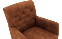 Goossens eetkamerstoel oliver bruin microvezel - 8217920-01