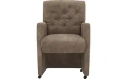 Goossens eetkamerstoel oliver bruin microvezel - 8217940-01