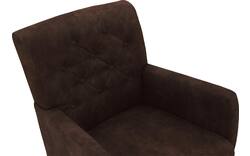 Goossens eetkamerstoel oliver bruin microvezel - 8217941-01