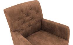 Goossens eetkamerstoel oliver bruin microvezel - 8217942-01