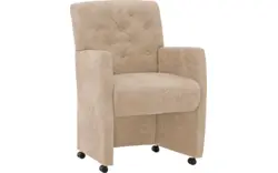Goossens eetkamerstoel oliver beige microvezel - 8217946-01