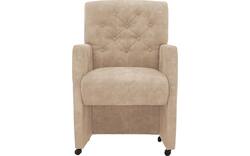 Goossens eetkamerstoel oliver beige microvezel - 8217946-01