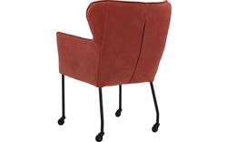 Goossens excellent eetkamerstoel leogang rood leer - 8218724-02