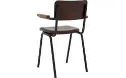 Goossens eetkamerstoel chaplin bruin leer - 8219155-02