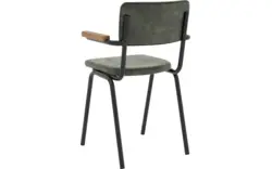 Goossens eetkamerstoel chaplin groen stof - 8219157-01