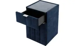 Goossens excellent nachtkastje briljant supreme blauw stof - 8219201-02
