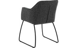Goossens eetkamerstoel lisbet zwart stof - 8219493-01