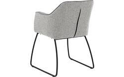 Goossens eetkamerstoel lisbet grijs stof - 8219494-01