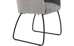 Goossens eetkamerstoel lisbet grijs stof - 8219494-01