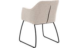 Goossens eetkamerstoel lisbet beige stof - 8219499-01