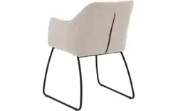 Goossens eetkamerstoel lisbet beige stof - 8219499-01