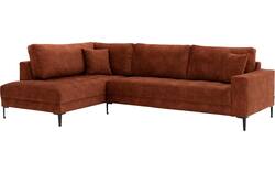 Goossens hoeksalon coco bruin stof - 8219559-02