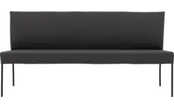 Goossens eetbank funk grijs leer - 8220160-01