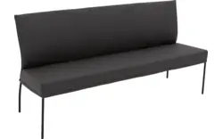 Goossens eetbank funk grijs leer - 8220160-01