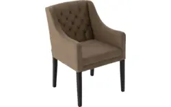 Goossens eetkamerstoel pearl bruin stof - 8220171-02