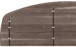 Goossens excellent eettafel uniek donker bruin eiken - 8221100-01
