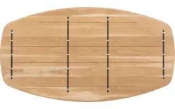 Goossens excellent eettafel uniek blank eiken - 8221115-03