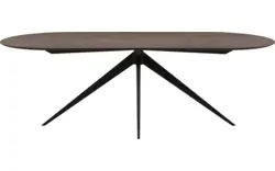 Goossens excellent eettafel uniek donker bruin eiken - 8221193-03